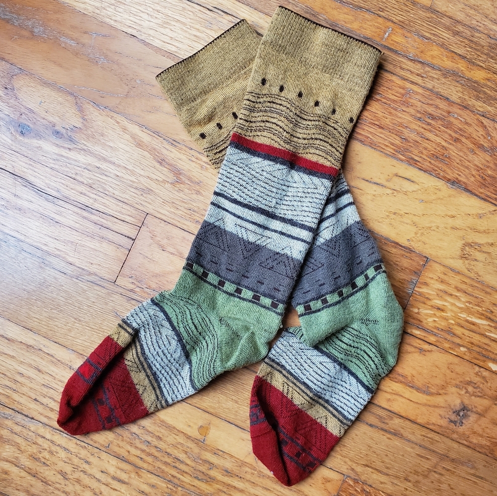 Wigwam merino patterned crew socks